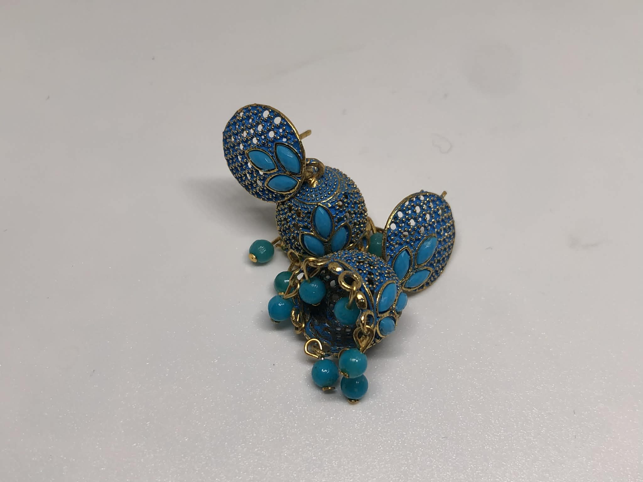 Trendy jhumkia Color Metallic Blue  